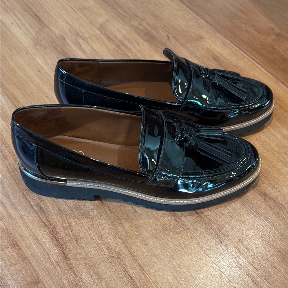 Black Patent Leather Loafers